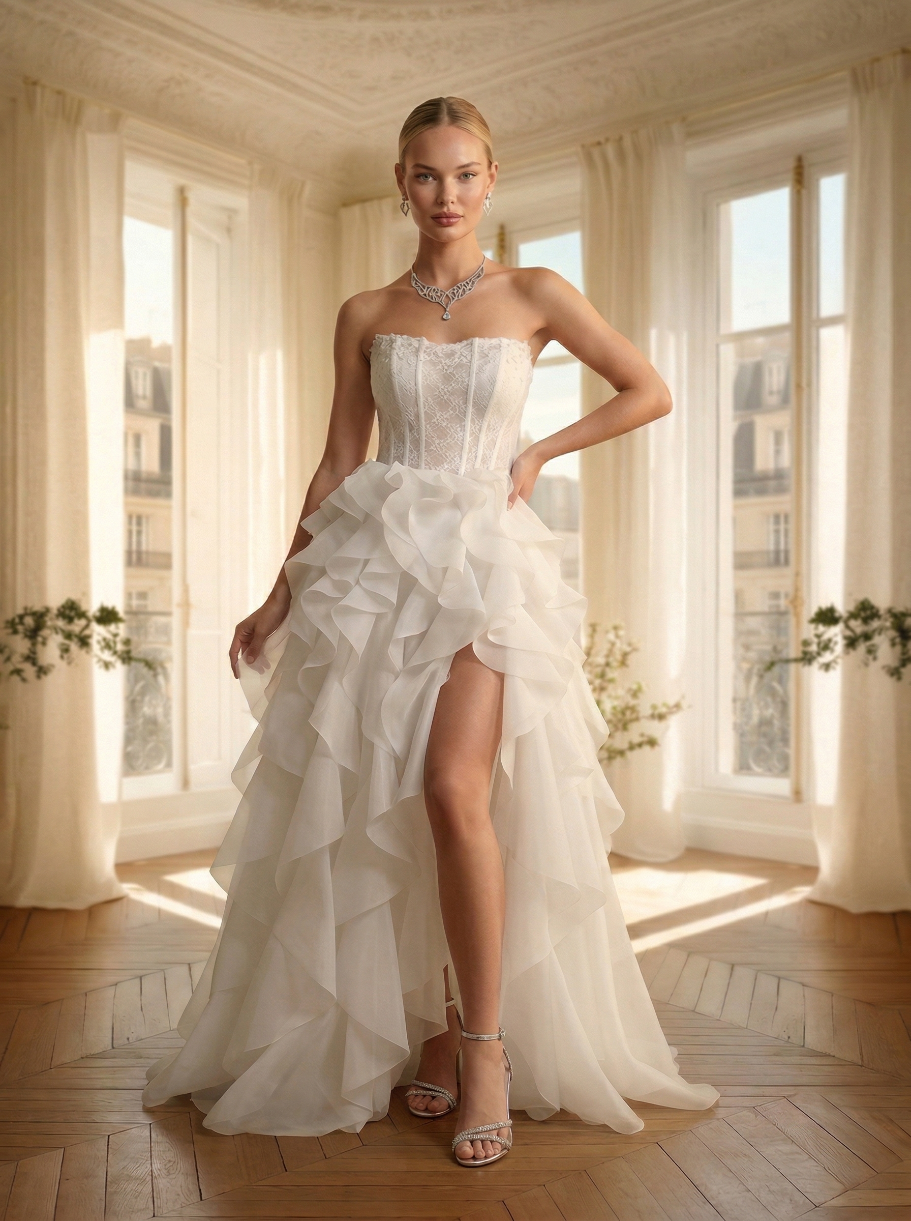 Свадебное белое платье Тэми