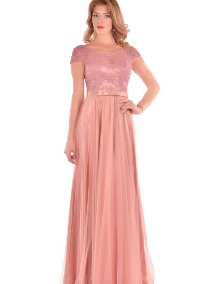 Коралловое фатиновое платье лиф с пайетками