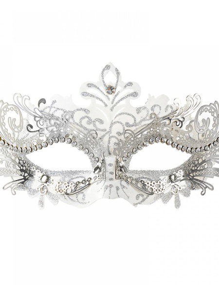 Белая карнавальная маска