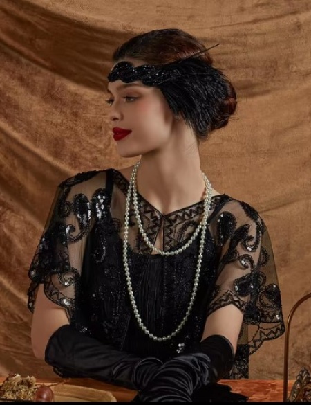 Чёрное перо на голову