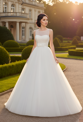 Белое свадебное платье Саломея