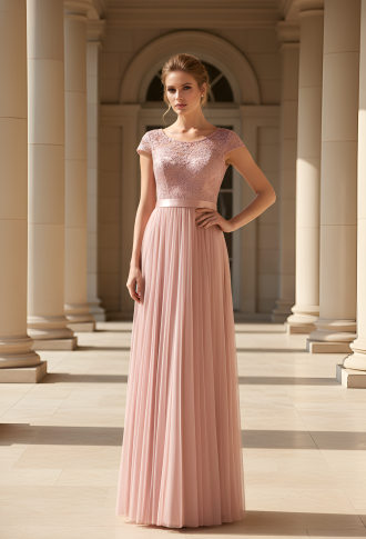 Коралловое фатиновое платье лиф с пайетками