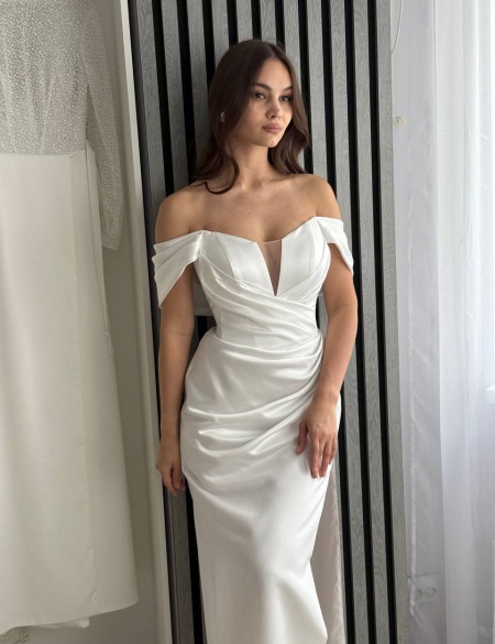 Свадебное платье Дива со съемной юбкой