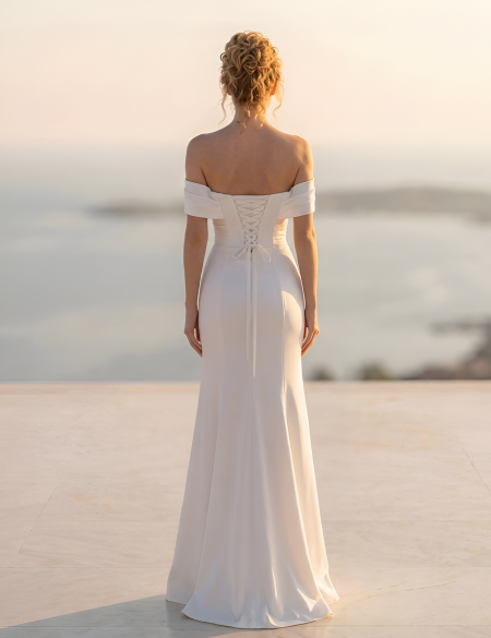 Свадебное платье Карин с разрезом