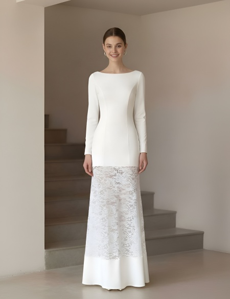 Прямое свадебное платье Уна