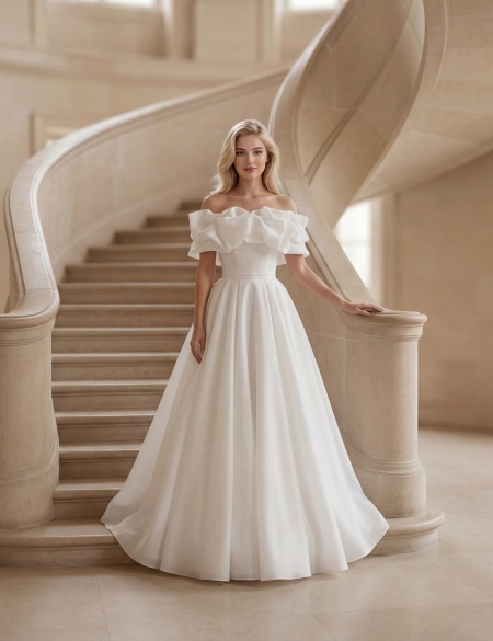 Свадебное платье Ромма без шлейфа