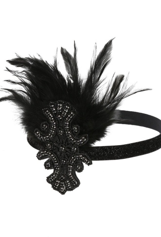 Чёрное перо на голову