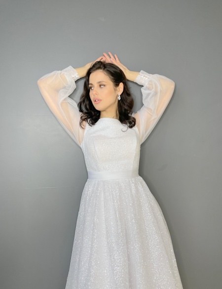 Свадебное платье миди Тали