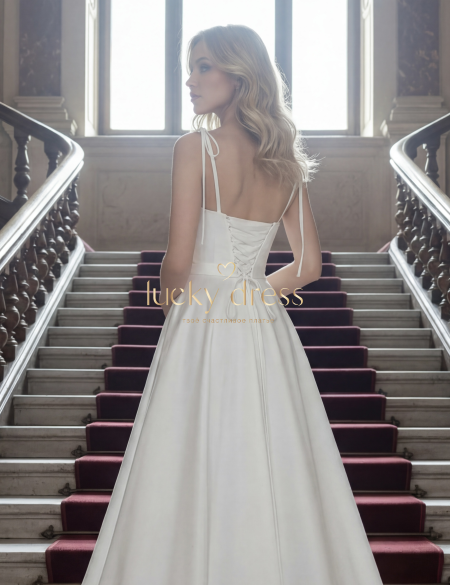 Свадебное платье с буфами Кэрол