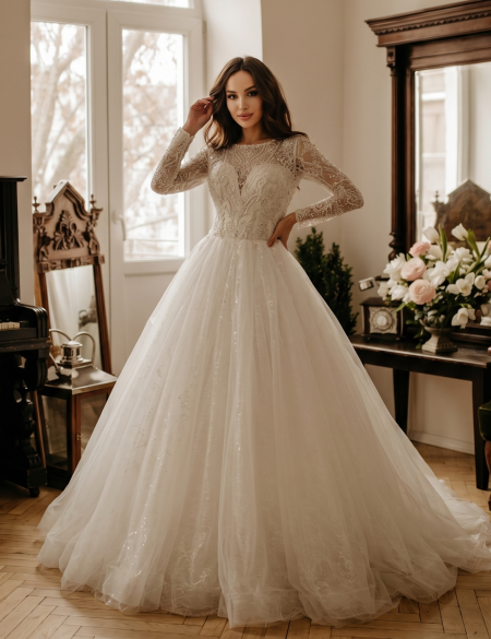 Пышное свадебное платье Эйджен