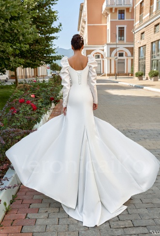 Свадебное платье с рукавами Натана