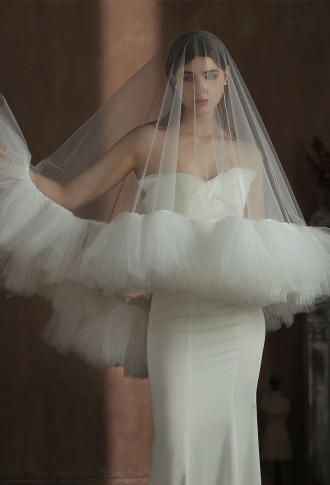 Фата с оборкой