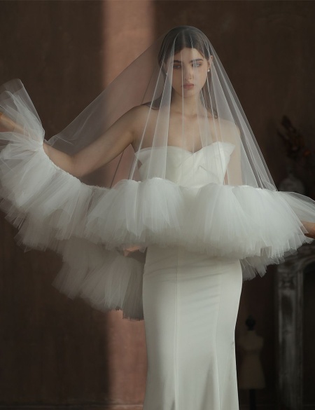 Фата с оборкой