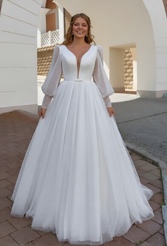 Свадебное платья Корри со шлейфом