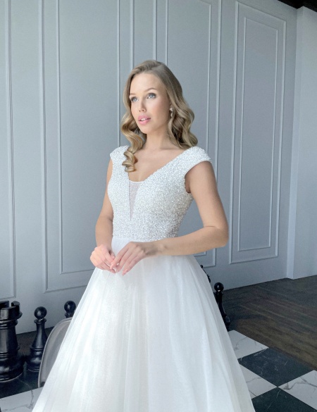 Свадебное платье из фатина Рейчел