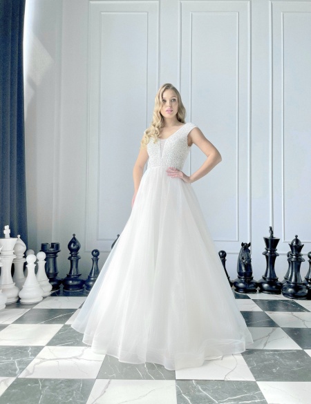 Свадебное платье из фатина Рейчел