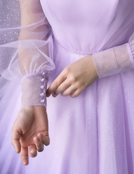 Лавандовое платье мини трансформер 2 в 1