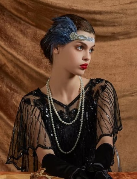 Серое перо на голову