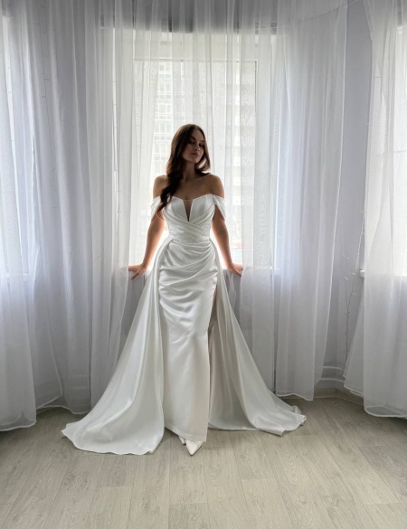 Свадебное платье Дива со съемной юбкой