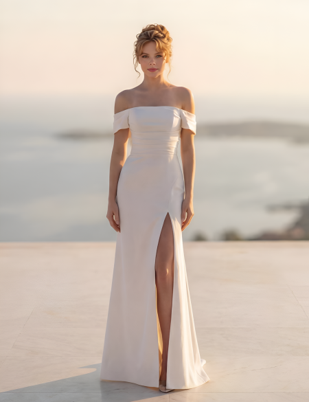 Свадебное платье Карин с разрезом