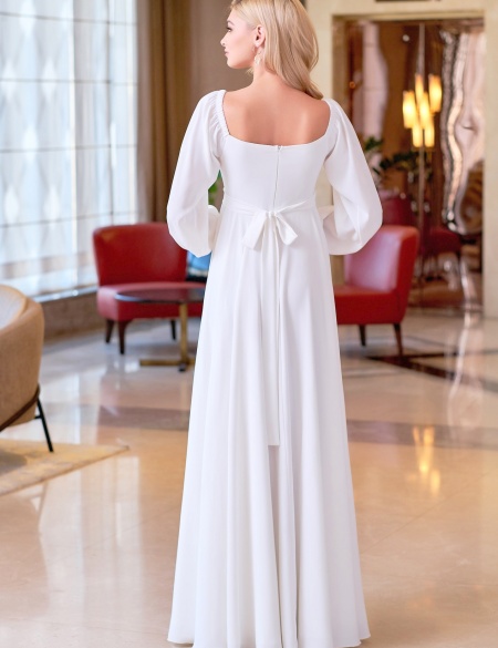 Свадебное платье с рукавами  Розалия