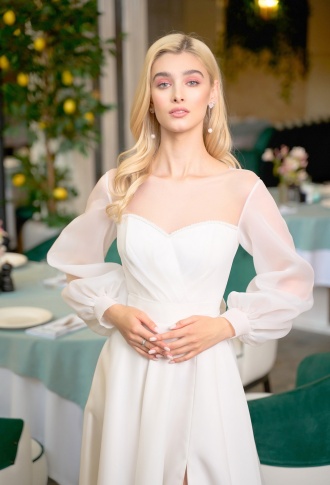 Свадебное платье из органзы Криста