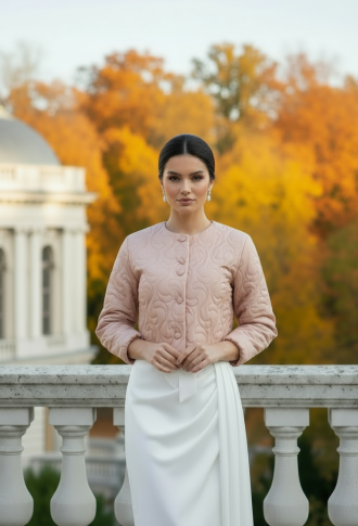 Персиковый жакет, куртка